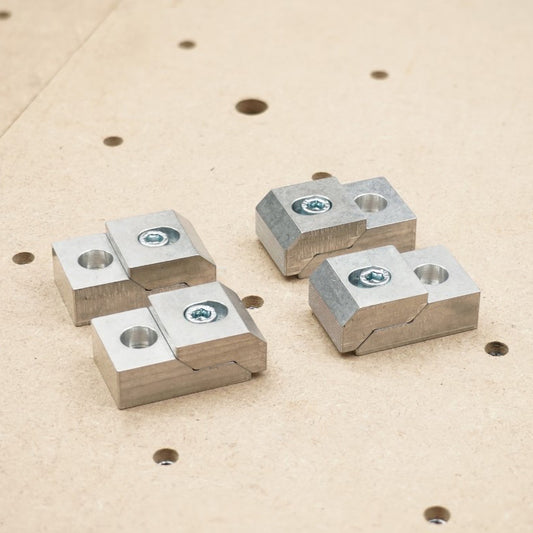 4 aluminium low profile edge clamps