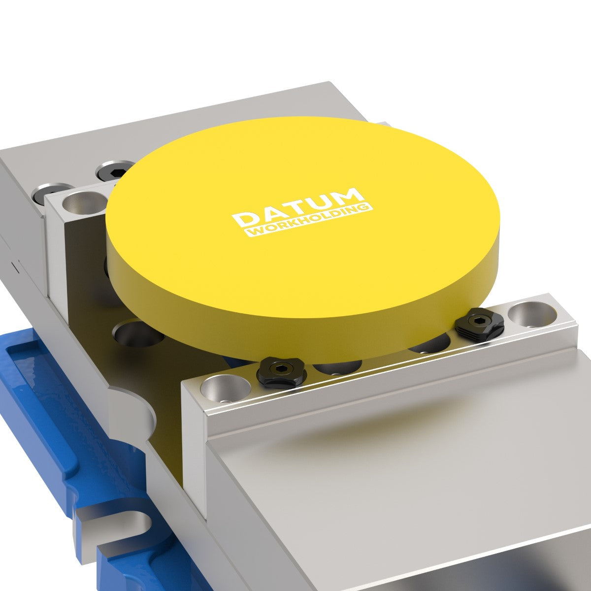 PivotGrip round part serrated gripper jaws with 1 piece of 150mm round stock in a 6 inch vice