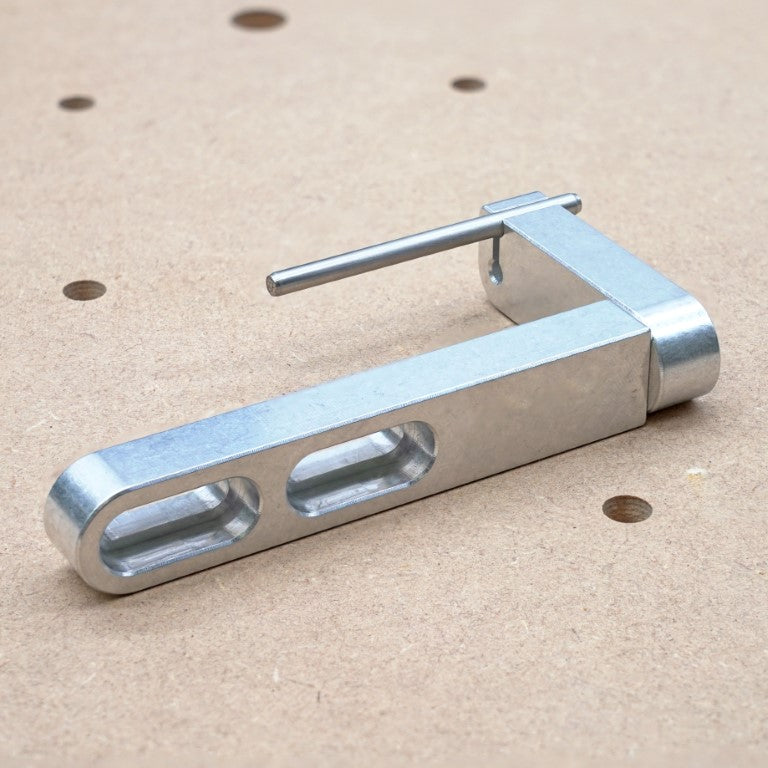 Low Profile Vice work stop on wasteboard reversed